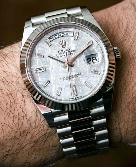 rolex day date 40 white gold replica|rolex presidential 40mm white gold.